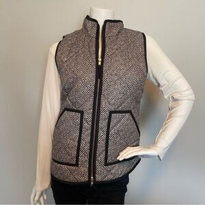 J. CREW- Herringbone Puffer Vest Size XS